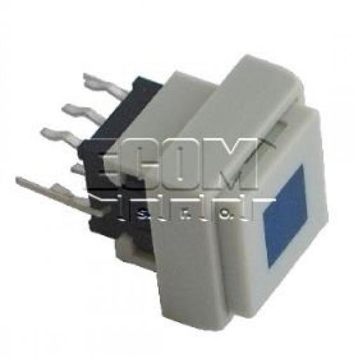 Tlačítko přepínací s aretací PB6135FAL-4, 30 V DC / 0,1 A, LED modré