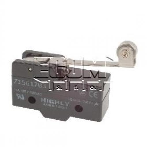 Mikrospínač HIG Z15G1503, 250 V / 20 A, páčka+kolečko