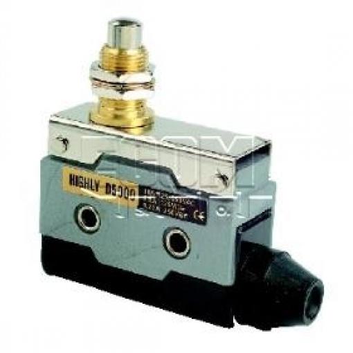 Mikrospínač HIG D5000, 1pól přepínací, s trnem, 250 V / 10 A