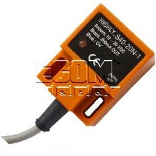 Indukční čidlo HIG S40-20P-1, 20 mm, 10–30 V DC, IP66, PNP/NO