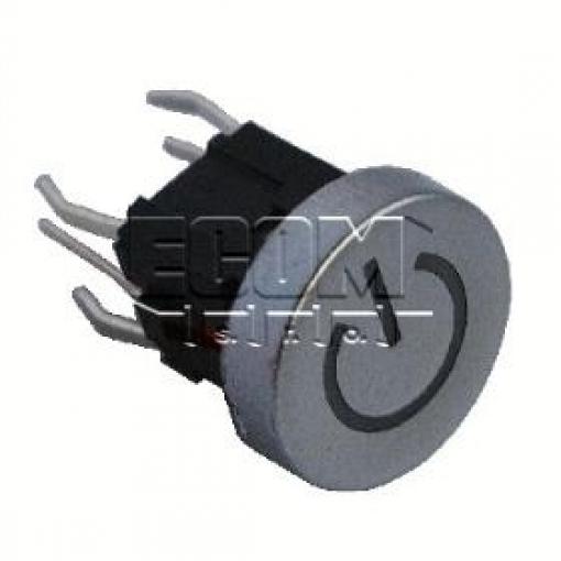 Tlačítko spínací PB61412L-3-101, 12 V DC / 50 mA, zelená LED