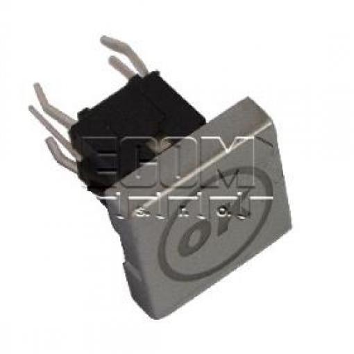 Tlačítko spínací PB61413L-1-108, 12 V DC / 50 mA, LED červená