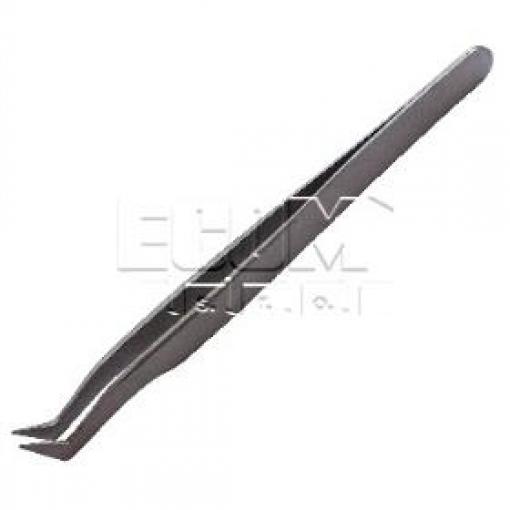 Pinzeta plochá zahnutá se špičkou PRS 1PK-110T, 120 mm