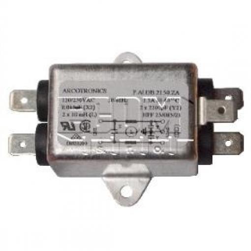 LC filtr FIL2150, 1,5 A, 2× 10 mH, drátové vývody