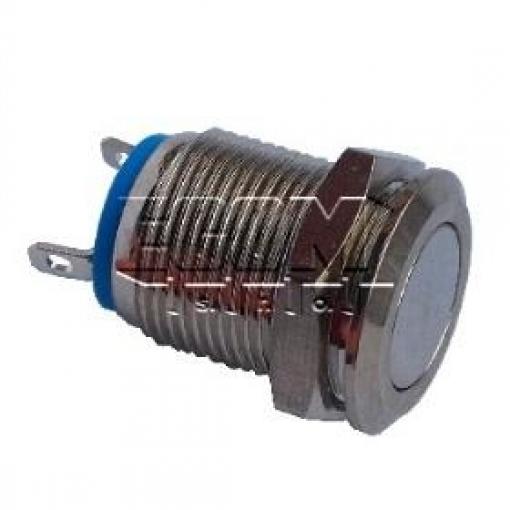 Antivandal tlačítko HBGQ12F-10/J/N, 36 V / 2 A, IP65, stříbrné