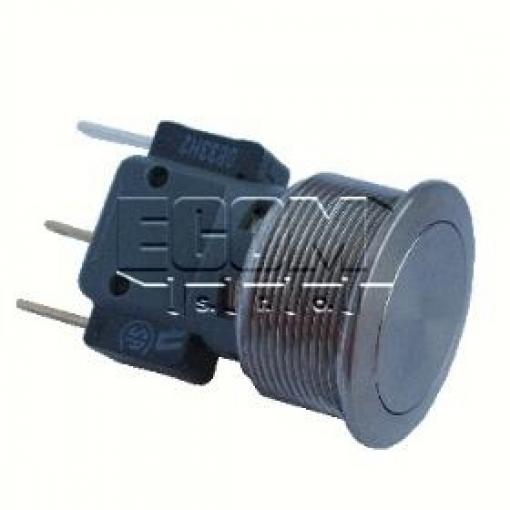 Antivandal tlačítko MSM22S-UB, 250 V / 3 A, IP67, stříbrné
