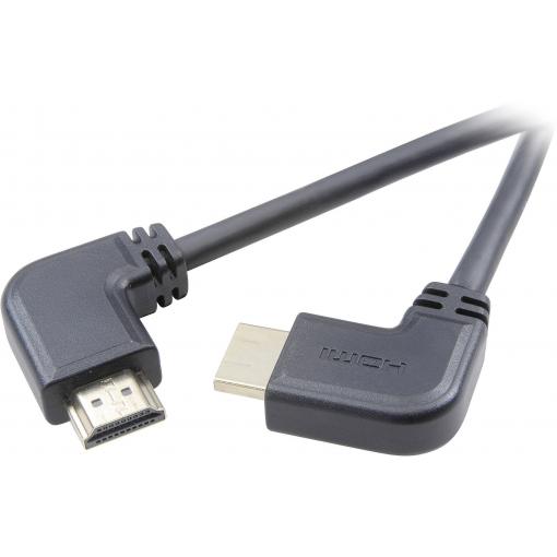 SpeaKa Professional HDMI kabel Zástrčka HDMI-A, Zástrčka HDMI-A 1.50 m černá SP-1301384 Audio Return Channel, pozlacené kontakty, Ultra HD (4K) HDMI HDMI kabel