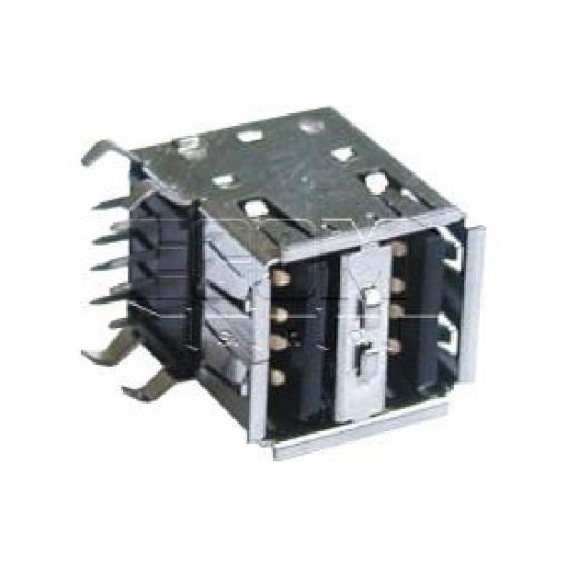 Konektor USB-A zásuvka C8317-08CFHSB0R, 90°, pozlacený