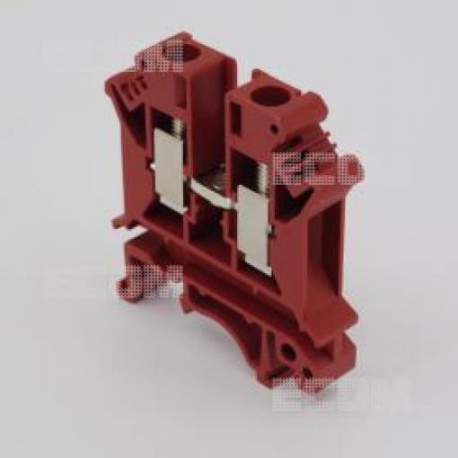 Svorka na DIN lištu PC6-01P-16-00A(H), červená