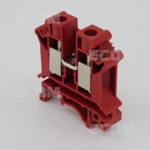 Svorka na DIN lištu PC10-01P-16-00A(H), červená