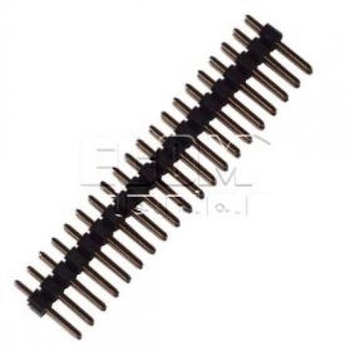 Kolíková lišta lámací HSU C2200-40BSGAS0R, 2×20, Au, rozteč 2,54 mm