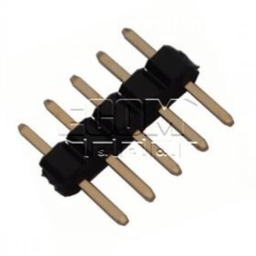 Kolíková lišta lámací C6100-05ASGAS0R, 1×5, Au, R=2 mm