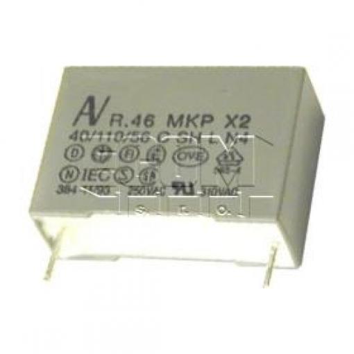 Kondenzátor radiální X2 MKP R46KI315000M2M, 0,15 µF, 275 V AC