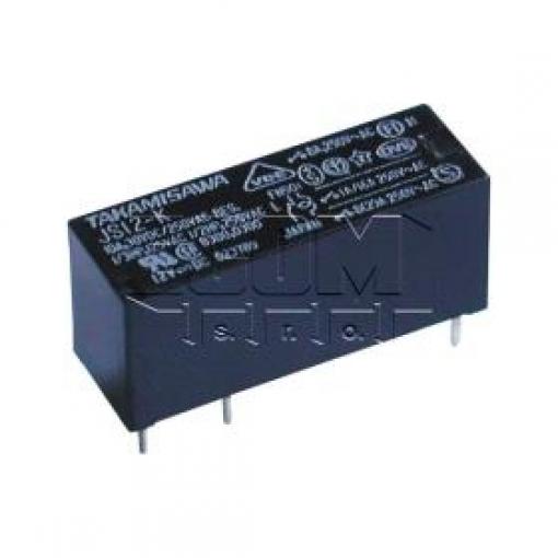 Relé JS-5N-K, 5 V / 0,22 W, 1× přepínací kontakt, 250 V / 8 A AC