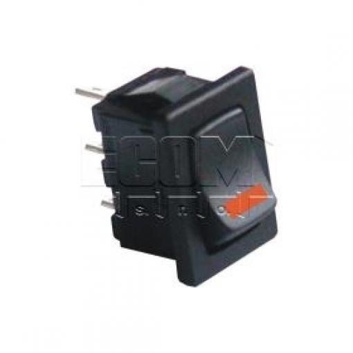 Kolébkový vypínač R19A-05I BBOWR, 250 V / 10 A, ON-OFF