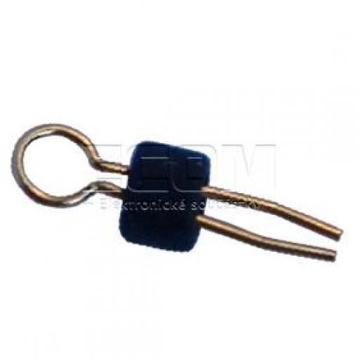 Testovací pin TEST-7, černý, očko