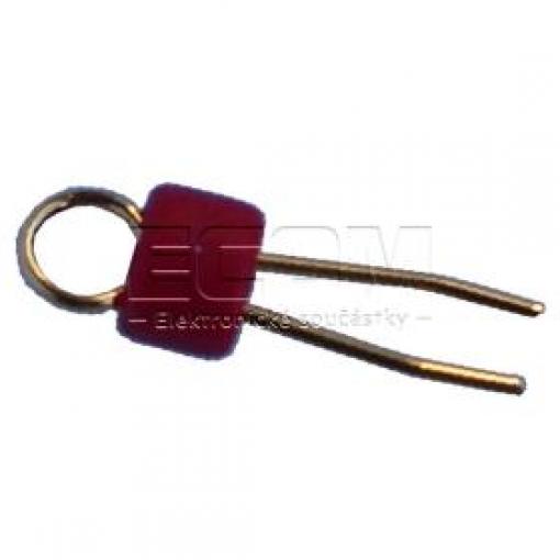 Testovací pin TEST-7 RED, očko, červený