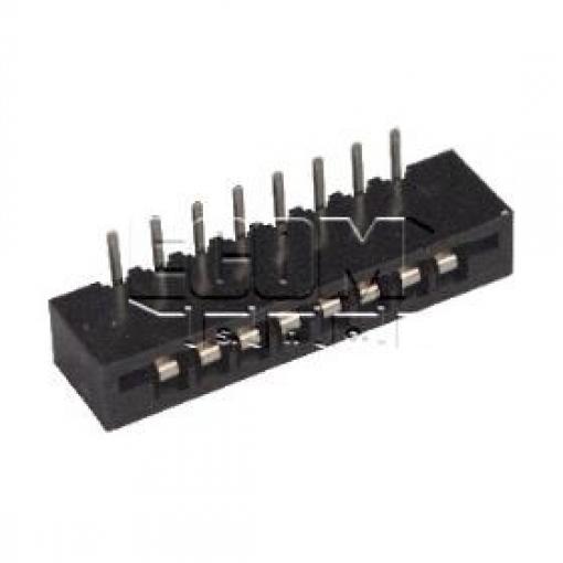 Konektor FFC/FPC 2,54 mm, 8 pinů, 90°, DS1020-08RT1D