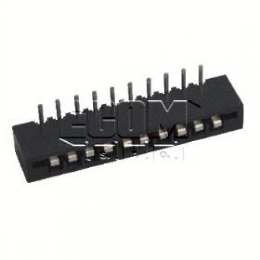 Konektor FFC/FPC 2,54 mm, 10 pinů, 90°, DS1020-10RT1D