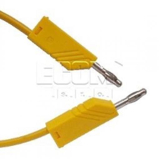 Měřící šňůra MLN 200/1, 2 m, 1 mm², banánky 4 mm, žlutá