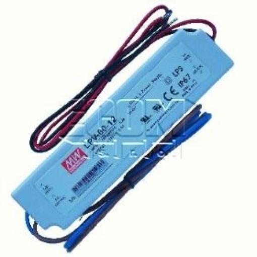 Napájecí zdroj LED LPV-60-12, 60 W, 12 V DC, IP67
