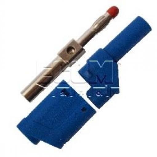 Banánek stohovatelný 4 mm, 1000 V, modrý