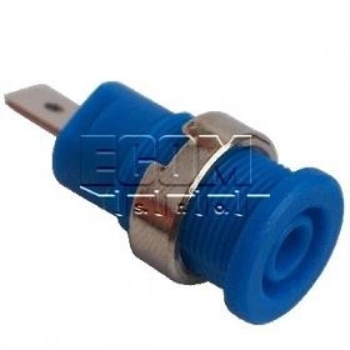 Přístrojová zdířka 4 mm, 1000 V / 24 A, modrá