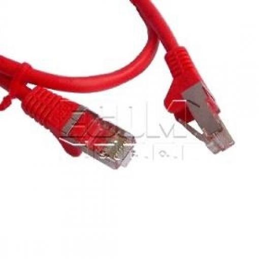 Síťový kabel F/UTP Cat.5e, 2× RJ-45, 3 m, červený