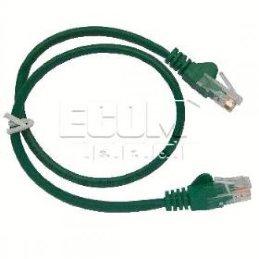 Síťový kabel UTP Cat.5e RJ-45, 1 m, zelený