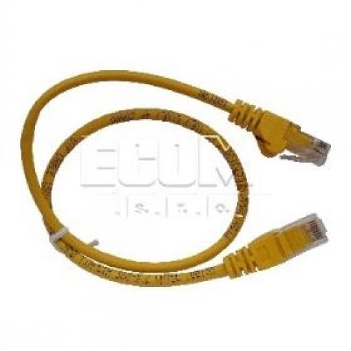 Síťový kabel UTP Cat.6 RJ-45, 1 m, žlutý