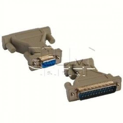 Adaptér D-Sub 9pin zásuvka → D-Sub 25pin vidlice