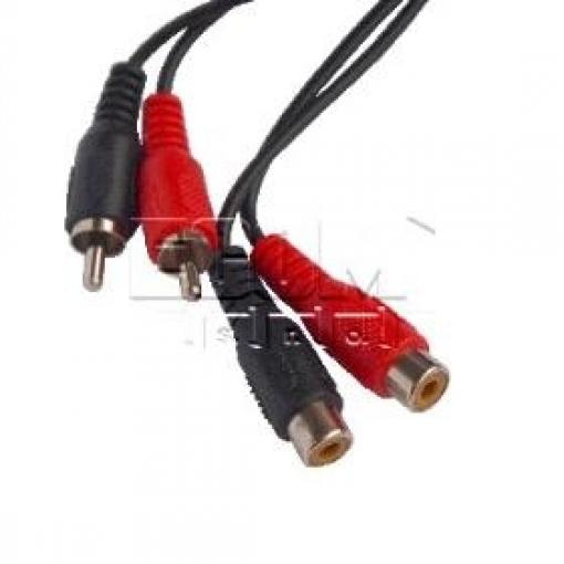 Kabel 2× CINCH vidlice – 2× CINCH zásuvka, 5 m, PMC