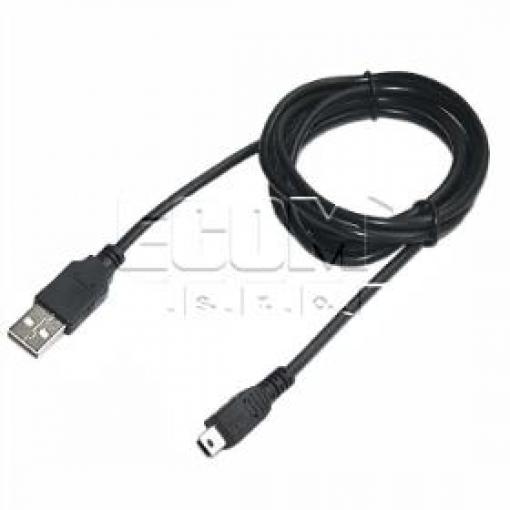 Kabel USB 2.0 A-B mini, 5pin, 2 m, černý