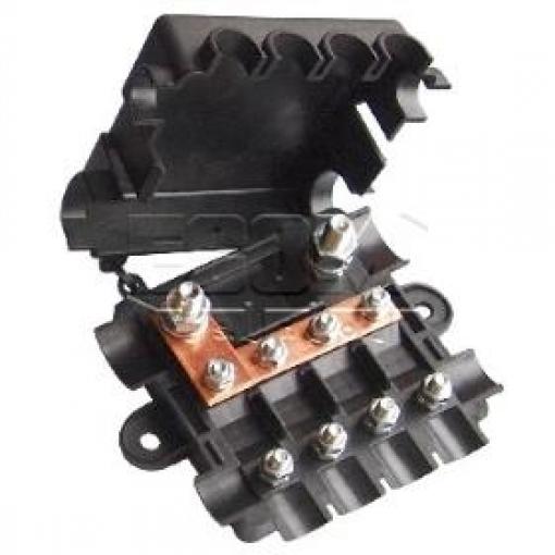 Pojistkový držák HMD4-MG1, 4× midi / 1× mega, IMA