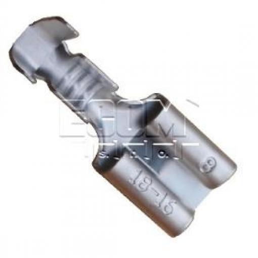 Faston zásuvka FM250-04B28, 6,35 × 0,8 mm, na kabel 0,3–1,4 mm²