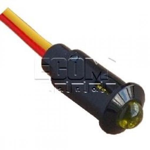 LED kontrolka R9-73L-11-24, 24 V DC, žlutá, otvor 8,2 mm