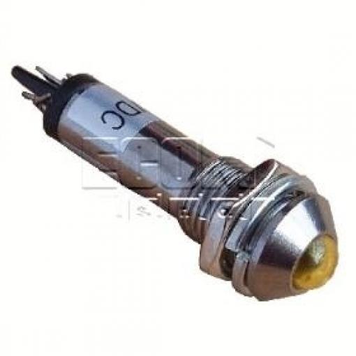 LED kontrolka IND8-24Y-A, 24 V DC, žlutá, otvor 8,2 mm