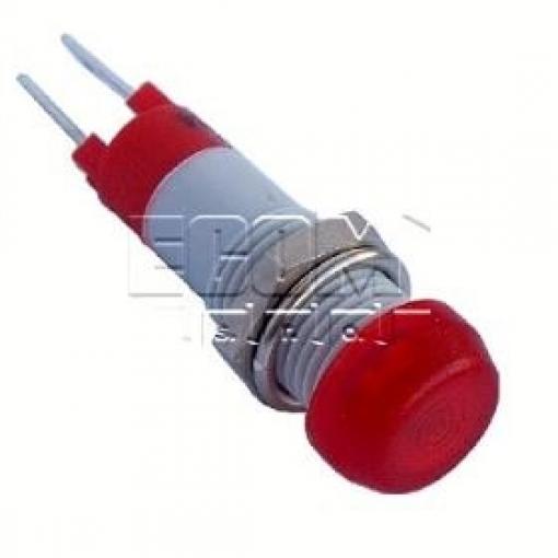 LED kontrolka SKAD08012, 12 V DC, M8×0,75, červená