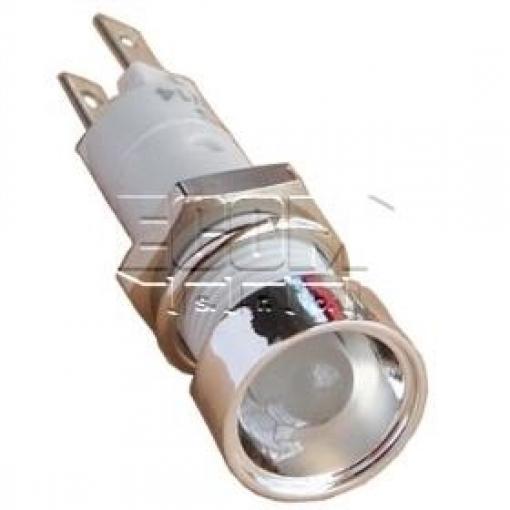 LED kontrolka SKBD08612, 12 V DC, M8×0,75, bílá