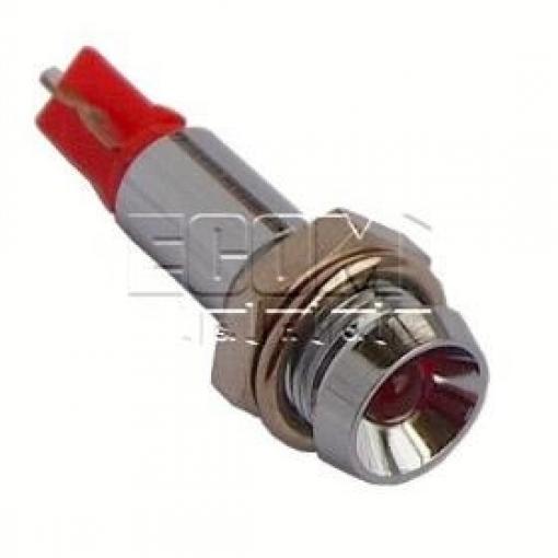 LED kontrolka SMBD06004, 24–28 V DC, červená, otvor 6,2 mm