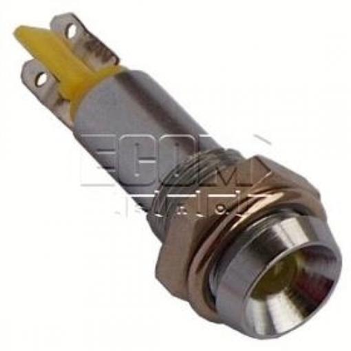 LED kontrolka SMBD06104, 24–28 V DC, žlutá, otvor 6,2 mm