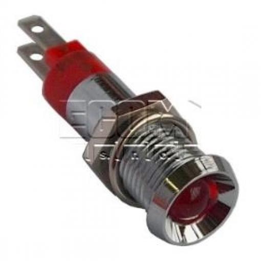 LED kontrolka SMBD08014, 24–28 V DC, červená, otvor 8,2 mm