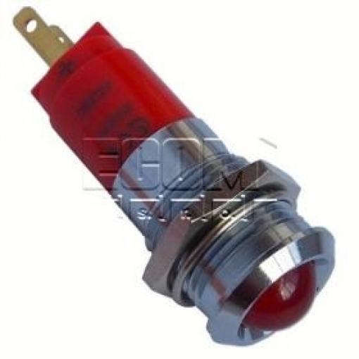 LED kontrolka SMBD14024, 24/28 V DC, červená, otvor 14,2 mm