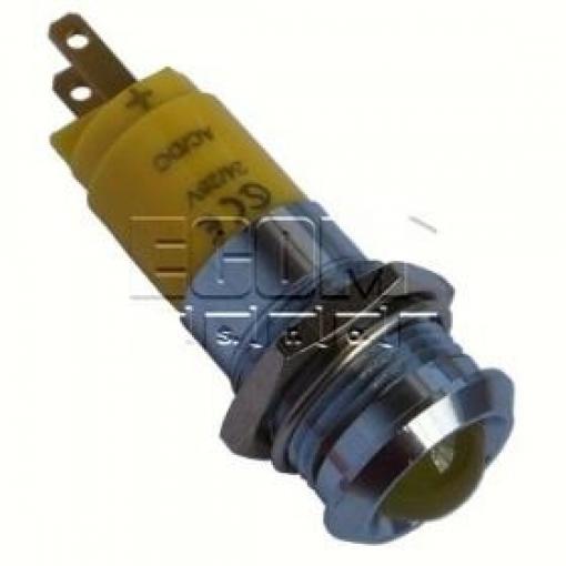 LED kontrolka SMBD14124, 24/28 V DC, žlutá, otvor 14,2 mm