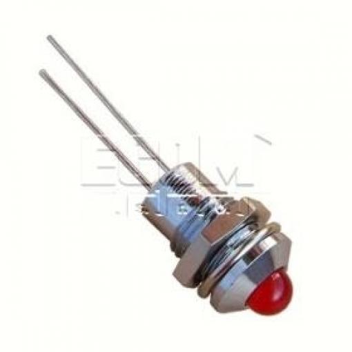 LED kontrolka SMQS080, červená, otvor 8,2 mm