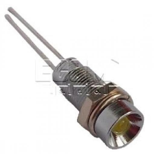 LED kontrolka SMZS061, žlutá, IP67, otvor 6,2 mm