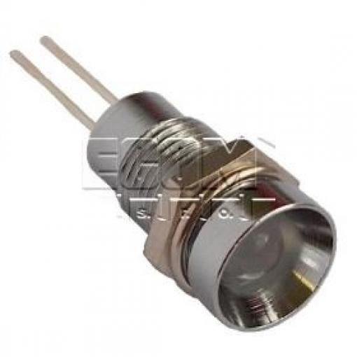 LED kontrolka SMZS086, bílá, IP67, otvor 8,2 mm