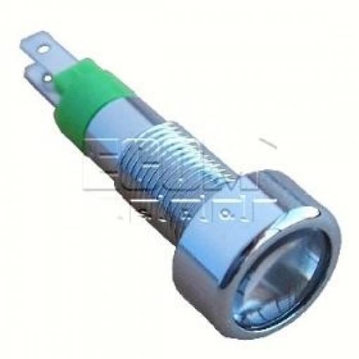 LED kontrolka SMLD08214, 24/28 V, IP67, zelená, otvor 8,2 mm