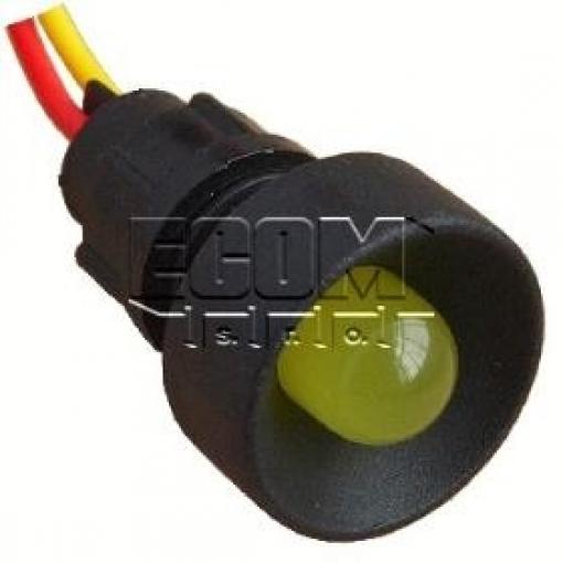 LED kontrolka LKS12-24-Y, 12/24 V, žlutá, otvor 13 mm