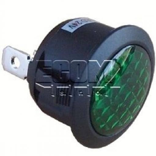 LED kontrolka R9-92L-02-G, 24 V DC, zelená, otvor 20 mm